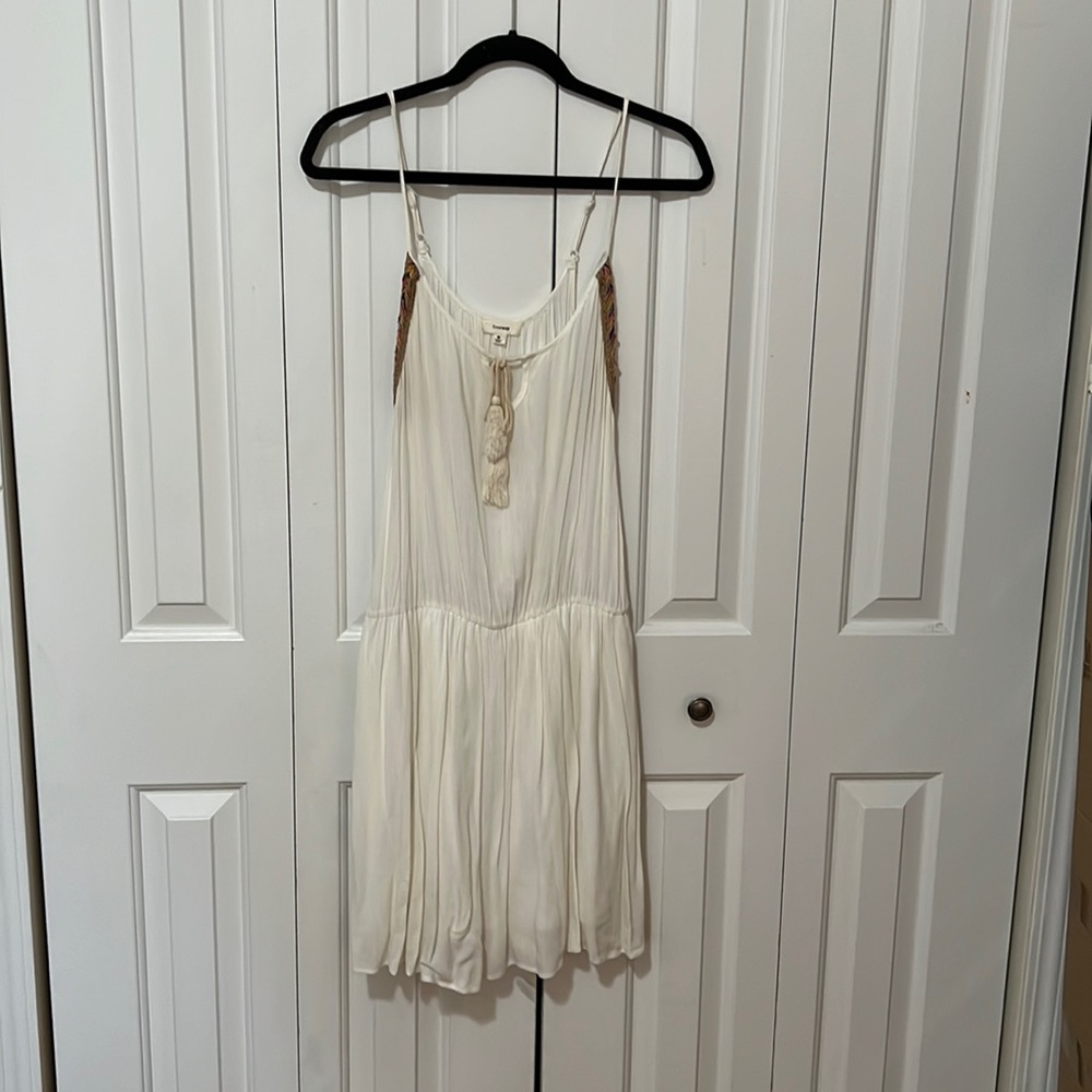 Freeway White Bohemian Mini Dress